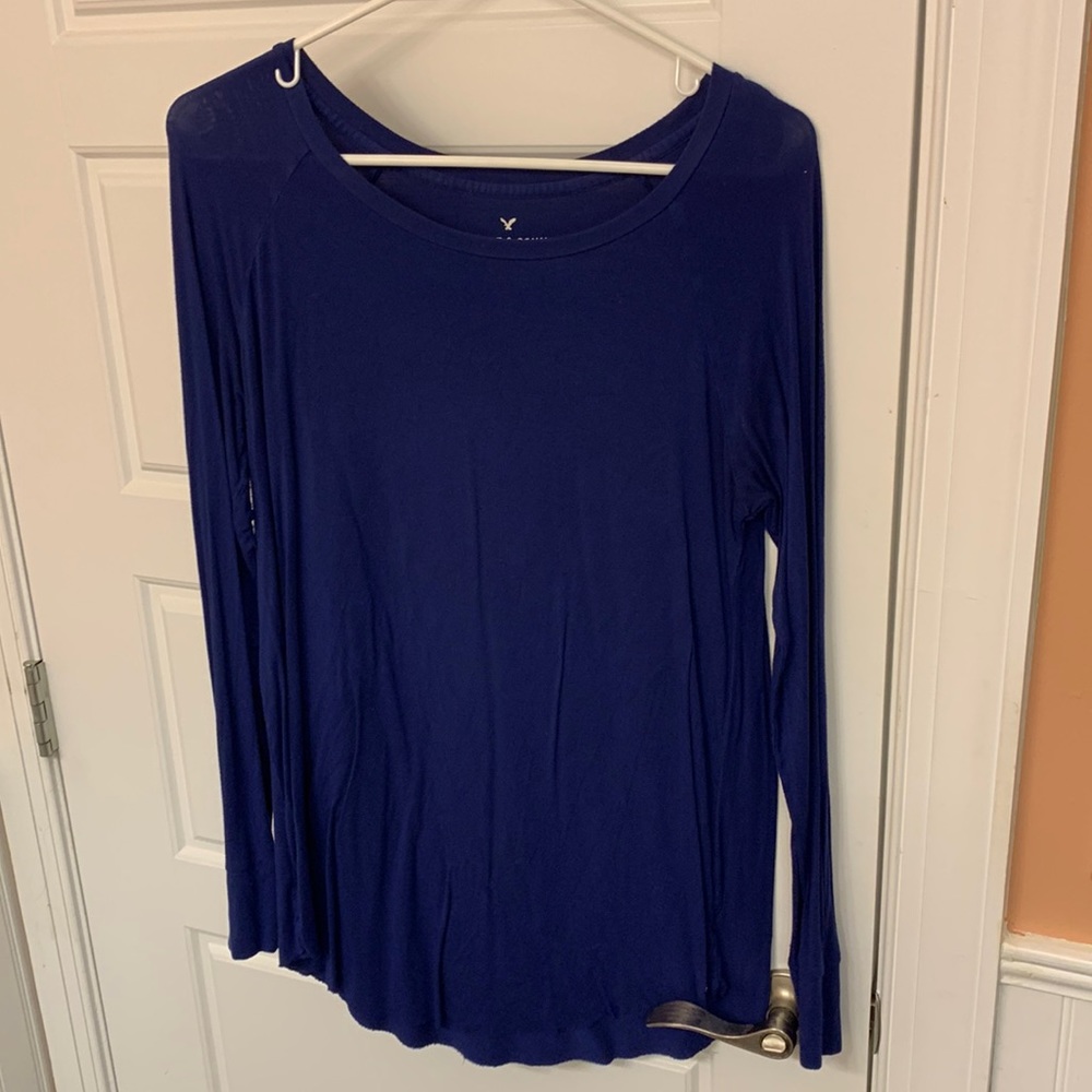Dark Blue Long Sleeve Top (Jegging T-Shirt)